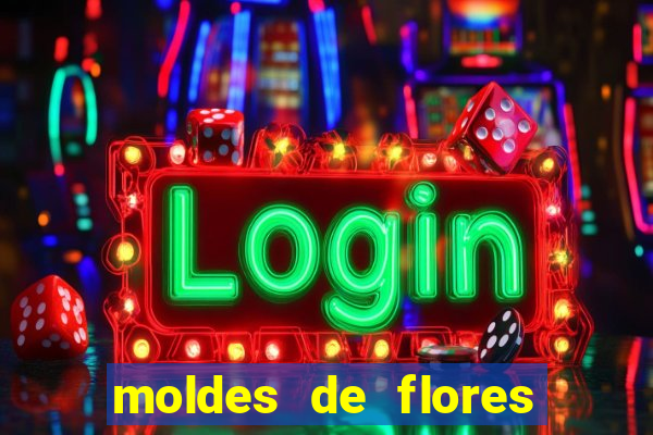 moldes de flores gigantes para imprimir